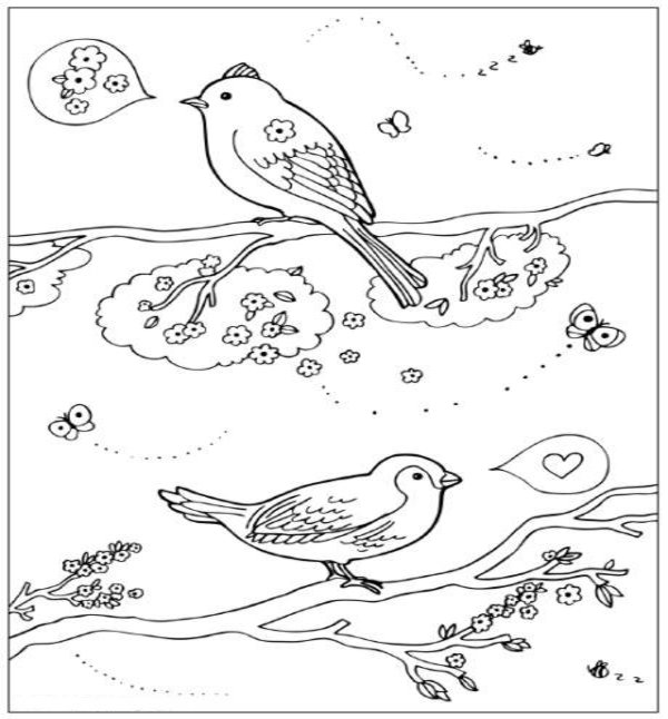 Coloring page: Spring season (Nature) #164940 - Free Printable Coloring Pages