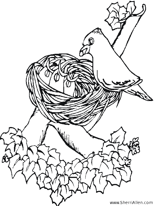 Coloring page: Spring season (Nature) #164953 - Free Printable Coloring Pages