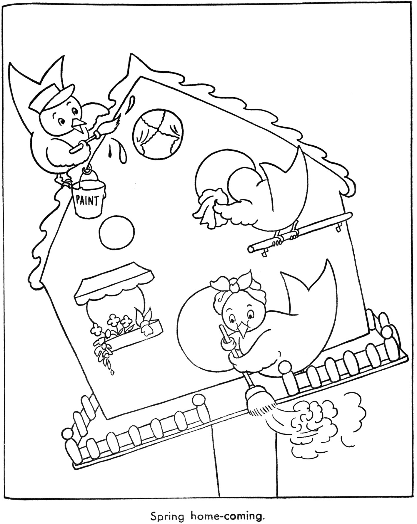 Coloring page: Spring season (Nature) #164983 - Free Printable Coloring Pages