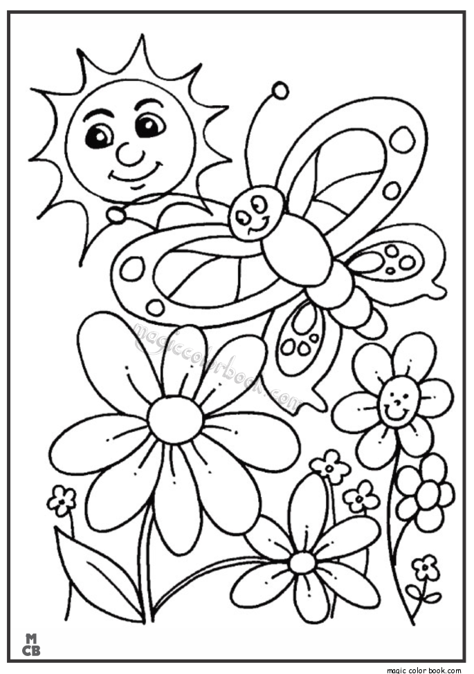 Coloring page: Spring season (Nature) #164984 - Free Printable Coloring Pages