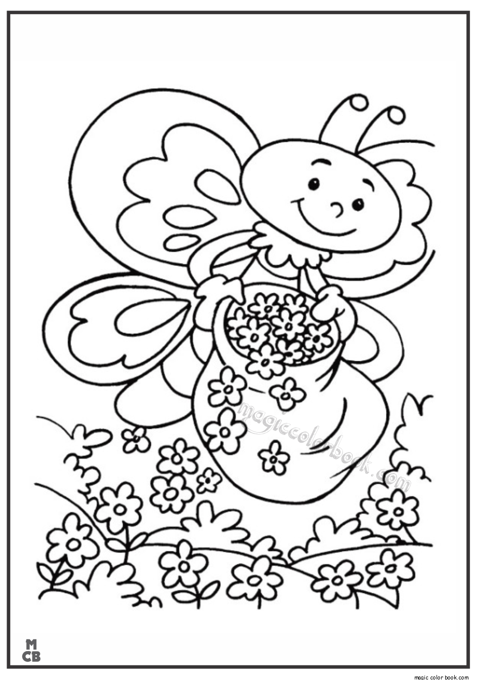 Coloring page: Spring season (Nature) #164993 - Free Printable Coloring Pages