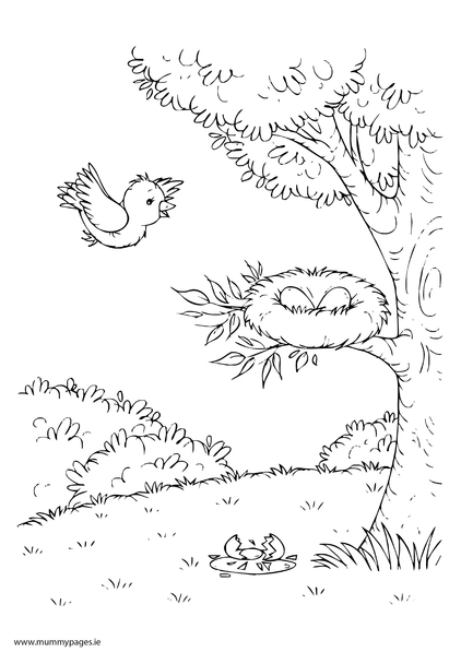 Coloring page: Spring season (Nature) #164996 - Free Printable Coloring Pages