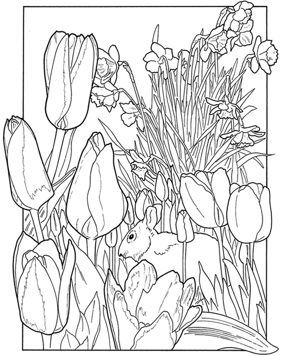 Drawing Spring season #165012 (Nature) – Printable coloring pages