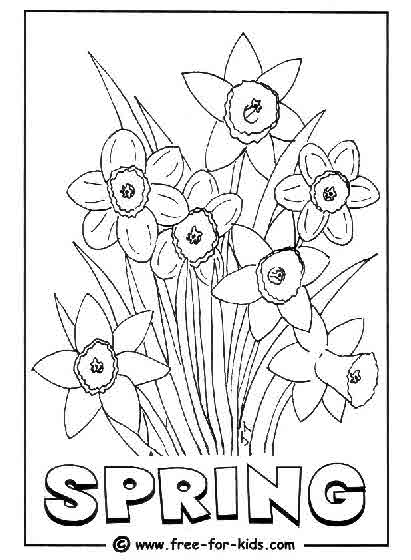 Coloring page: Spring season (Nature) #165017 - Free Printable Coloring Pages