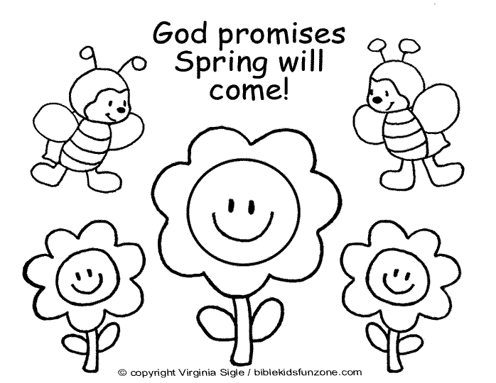 Coloring page: Spring season (Nature) #165049 - Free Printable Coloring Pages