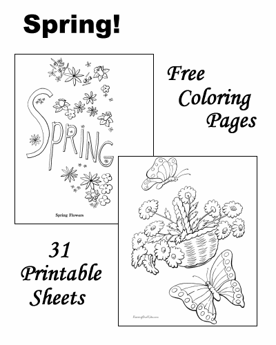 Coloring page: Spring season (Nature) #165071 - Free Printable Coloring Pages