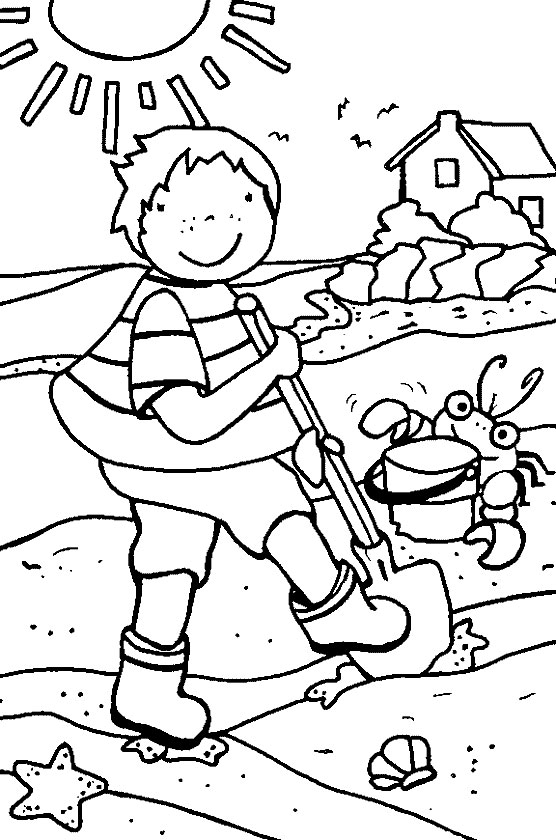 Coloring page: Summer season (Nature) #165109 - Free Printable Coloring Pages