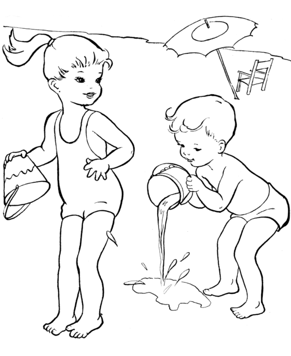 Coloring page: Summer season (Nature) #165113 - Free Printable Coloring Pages