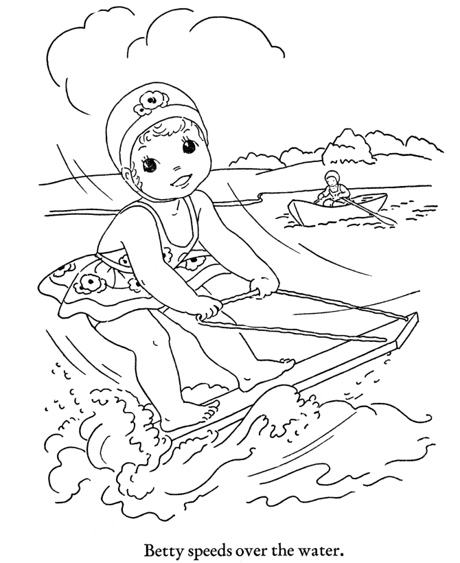 Coloring page: Summer season (Nature) #165118 - Free Printable Coloring Pages