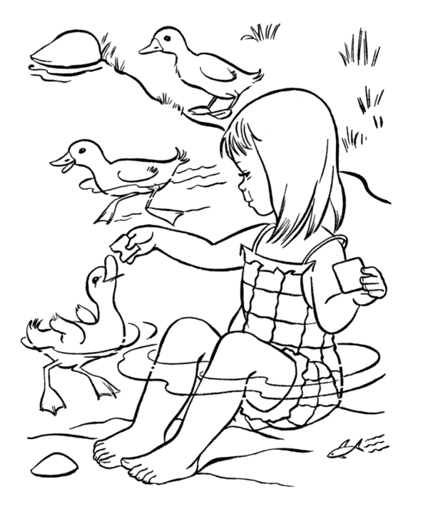 Coloring page: Summer season (Nature) #165126 - Free Printable Coloring Pages