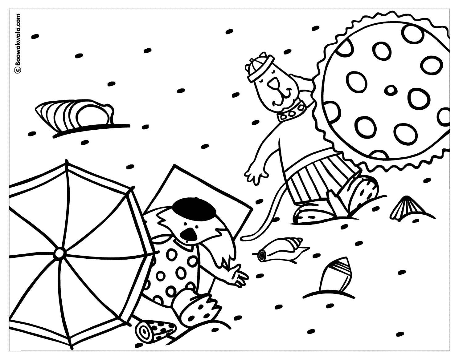 Coloring page: Summer season (Nature) #165133 - Free Printable Coloring Pages