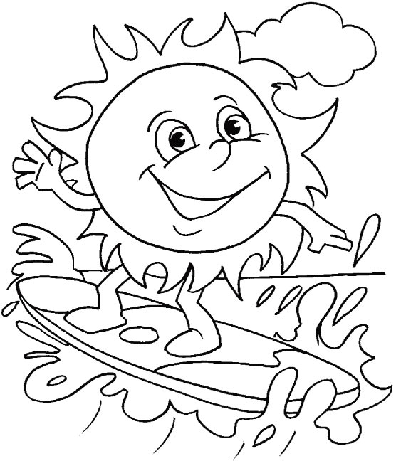 Coloring page: Summer season (Nature) #165147 - Free Printable Coloring Pages