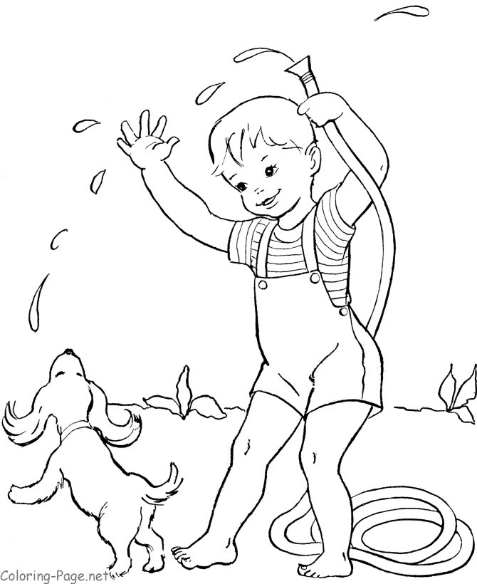 Coloring page: Summer season (Nature) #165157 - Free Printable Coloring Pages