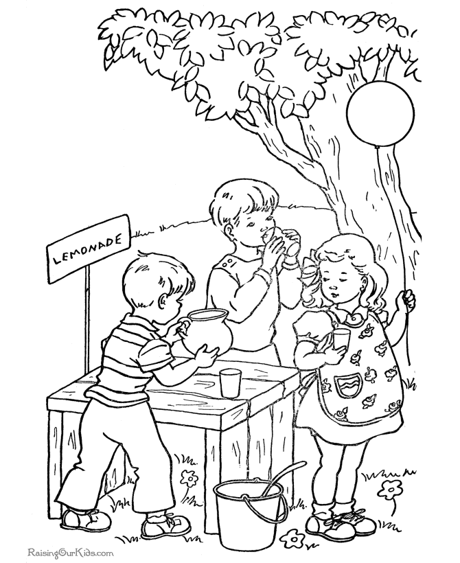 Coloring page: Summer season (Nature) #165194 - Free Printable Coloring Pages