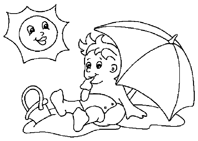 Coloring page: Summer season (Nature) #165195 - Free Printable Coloring Pages