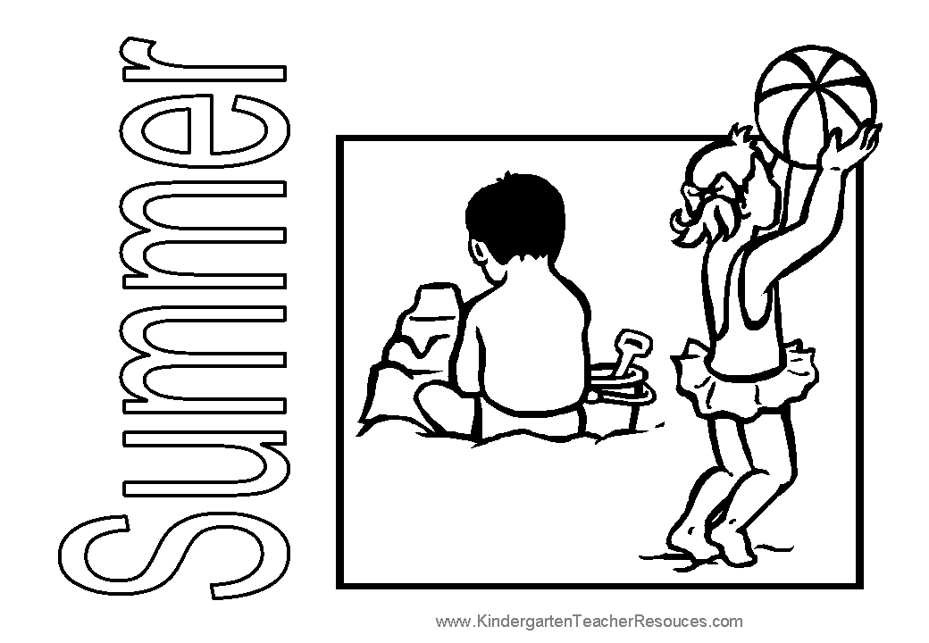 Coloring page: Summer season (Nature) #165211 - Free Printable Coloring Pages