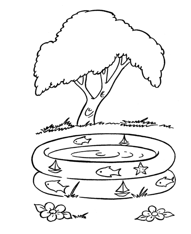 Coloring page: Summer season (Nature) #165221 - Free Printable Coloring Pages
