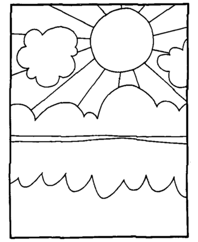 Coloring page: Summer season (Nature) #165230 - Free Printable Coloring Pages