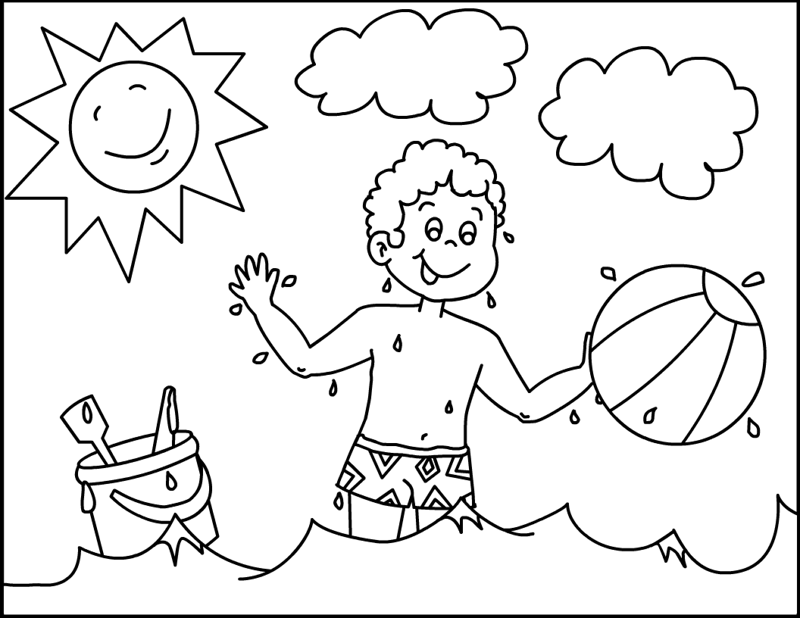 Coloring page: Summer season (Nature) #165239 - Free Printable Coloring Pages
