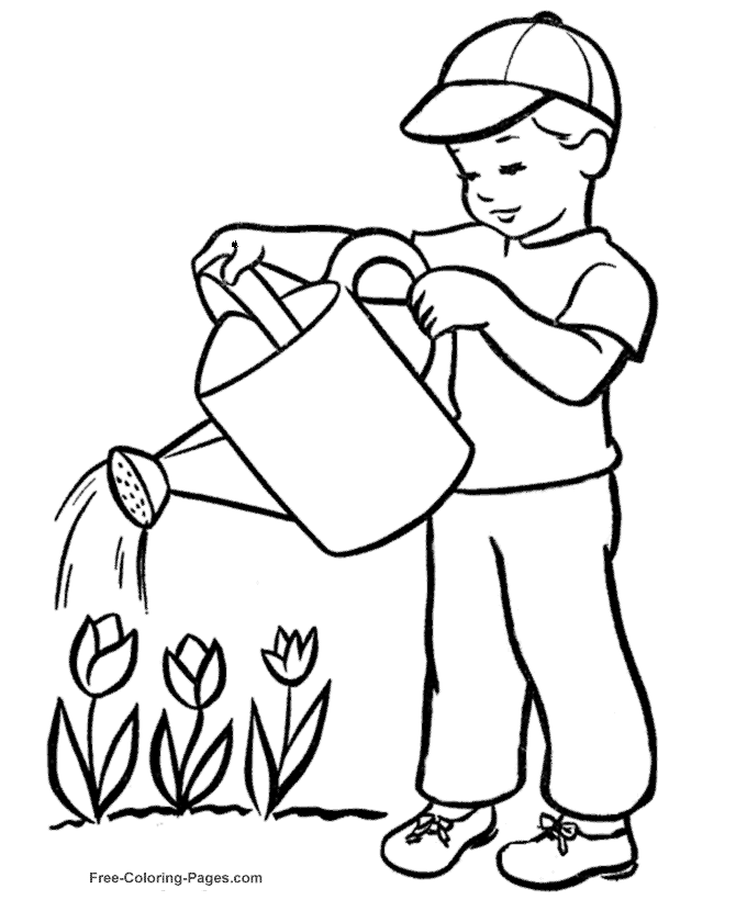 Coloring page: Summer season (Nature) #165282 - Free Printable Coloring Pages