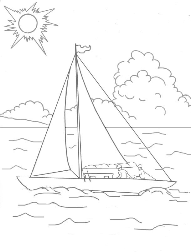 Coloring page: Summer season (Nature) #165289 - Free Printable Coloring Pages