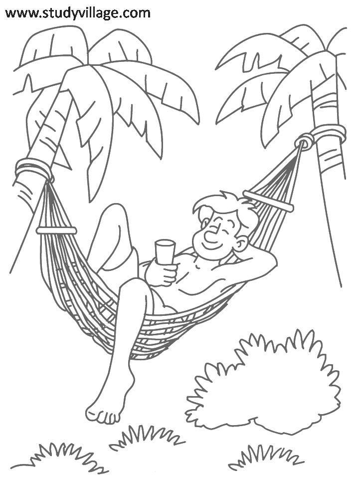 Coloring page: Summer season (Nature) #165333 - Free Printable Coloring Pages