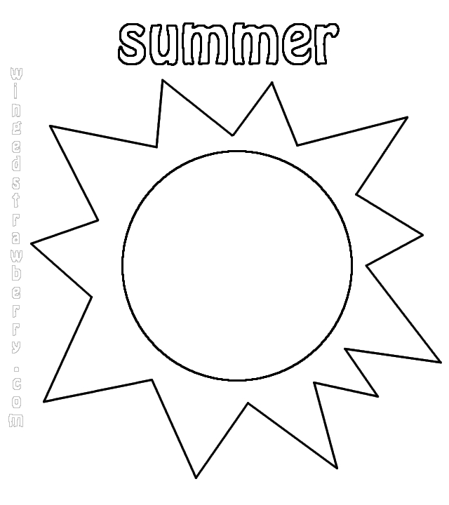 Coloring page: Summer season (Nature) #165338 - Free Printable Coloring Pages