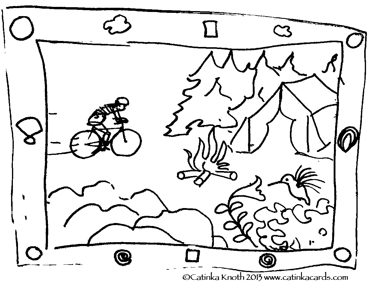 Coloring page: Summer season (Nature) #165379 - Free Printable Coloring Pages