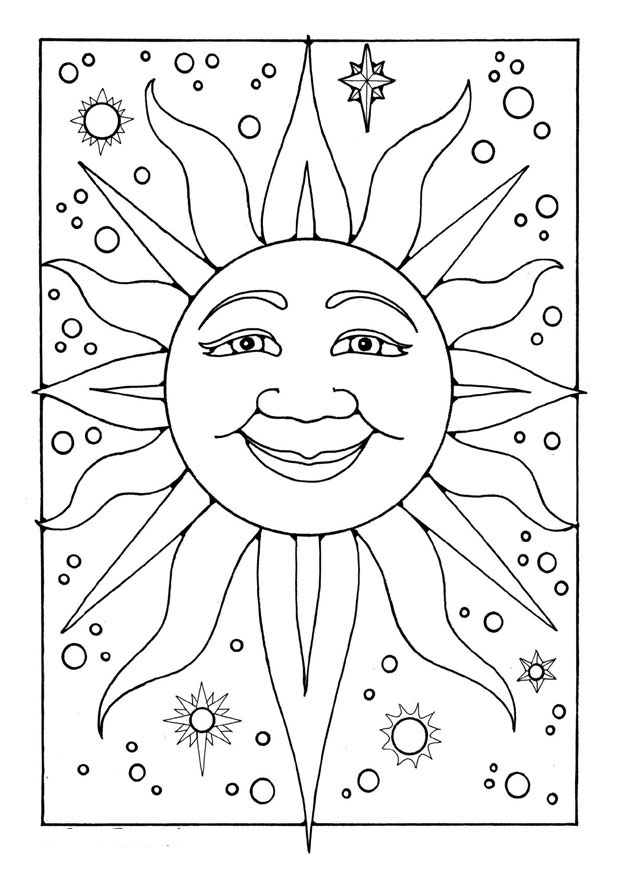Coloring page: Sun (Nature) #157931 - Free Printable Coloring Pages