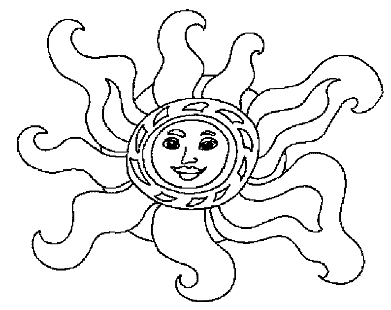 Coloring page: Sun (Nature) #157986 - Free Printable Coloring Pages
