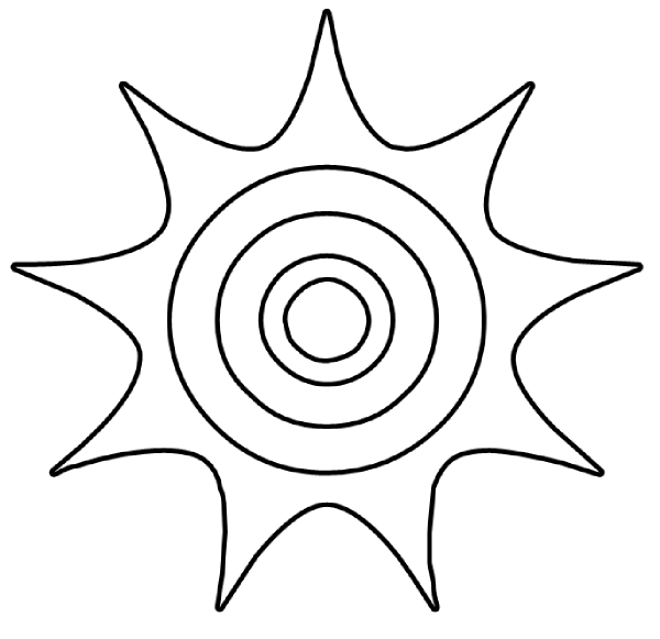 Coloring page: Sun (Nature) #157998 - Free Printable Coloring Pages