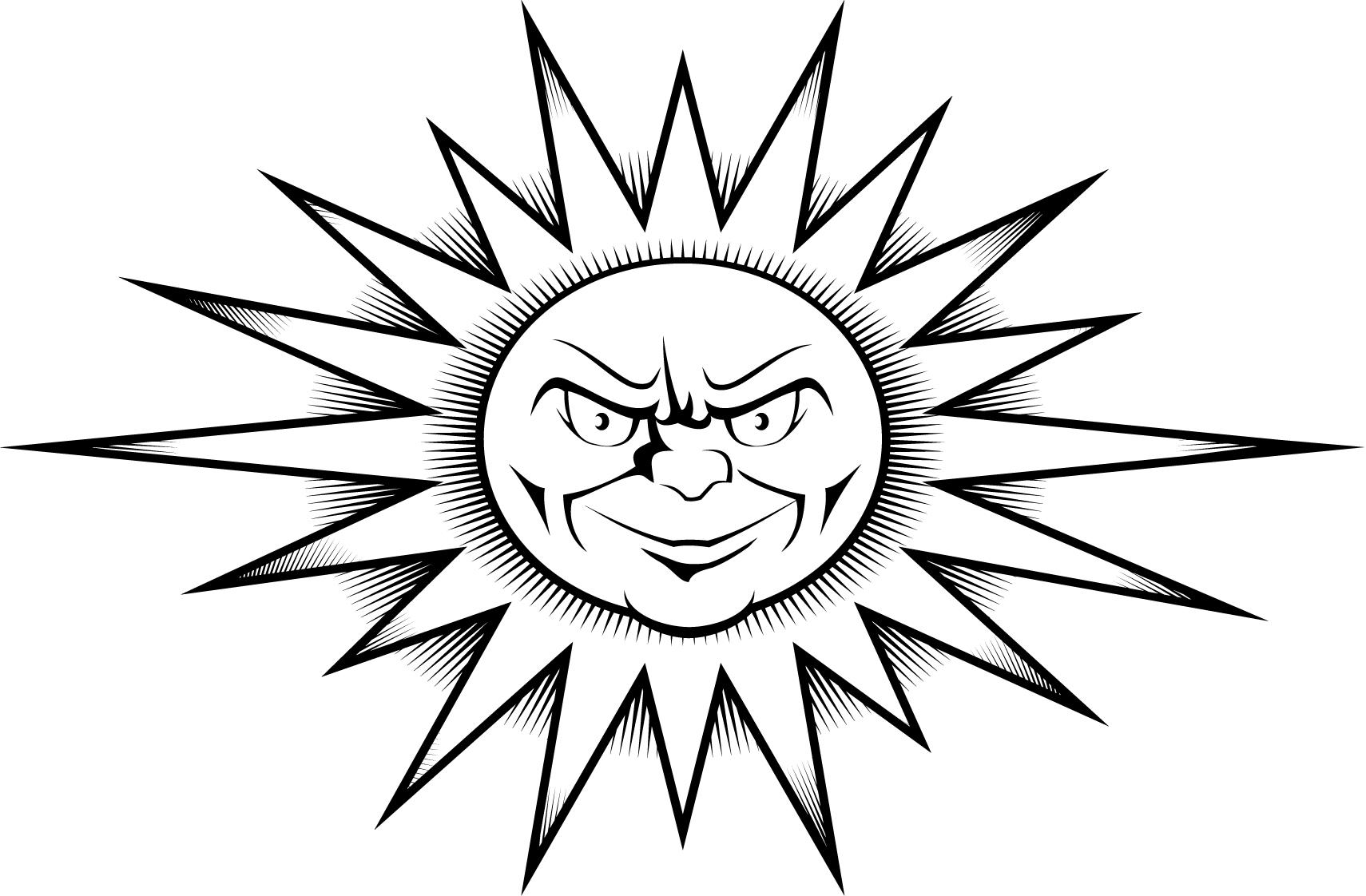 Coloring page: Sun (Nature) #158136 - Free Printable Coloring Pages