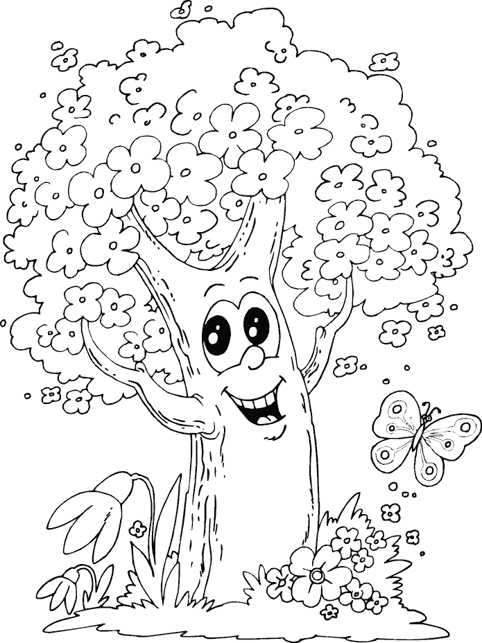 Coloring page: Tree (Nature) #154772 - Free Printable Coloring Pages