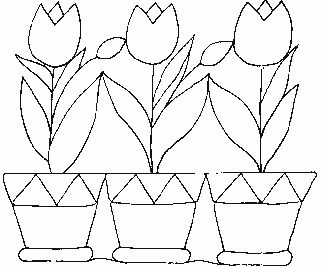 Coloring page: Tulip (Nature) #161623 - Free Printable Coloring Pages