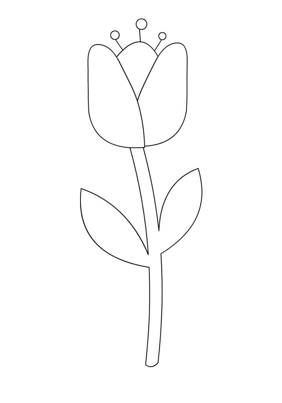 Coloring page: Tulip (Nature) #161637 - Free Printable Coloring Pages