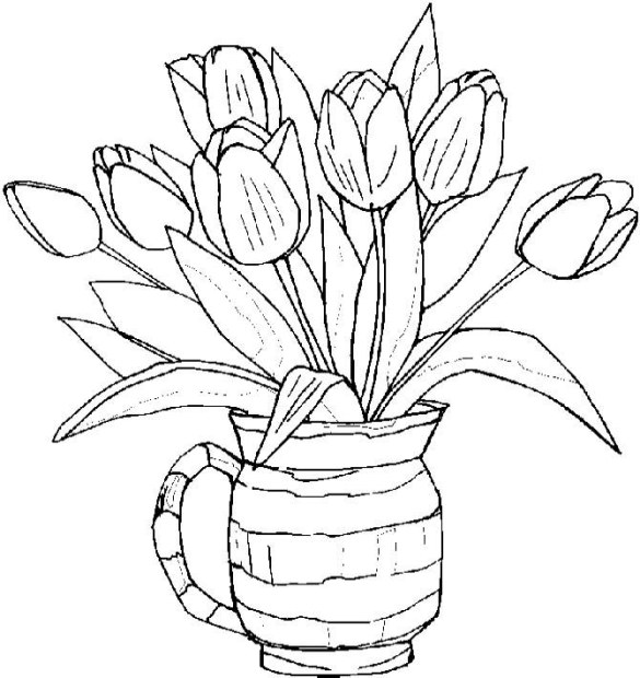 Coloring page: Tulip (Nature) #161689 - Free Printable Coloring Pages
