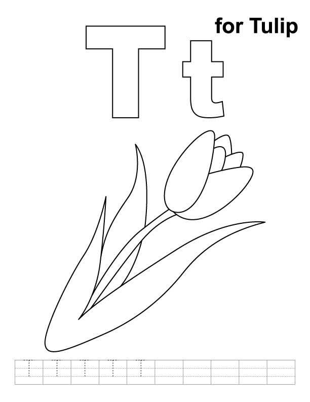 Coloring page: Tulip (Nature) #161725 - Free Printable Coloring Pages