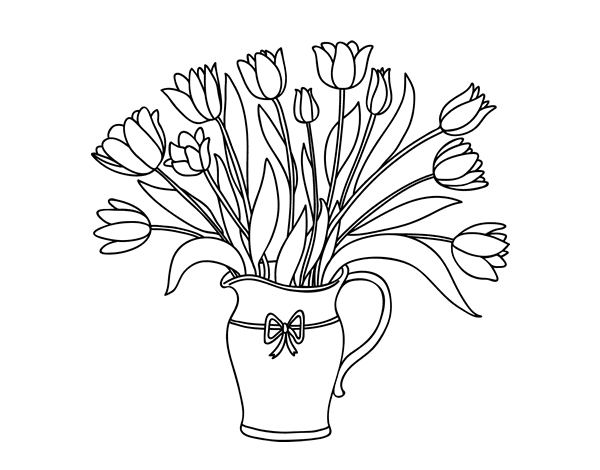 Coloring page: Tulip (Nature) #161746 - Free Printable Coloring Pages
