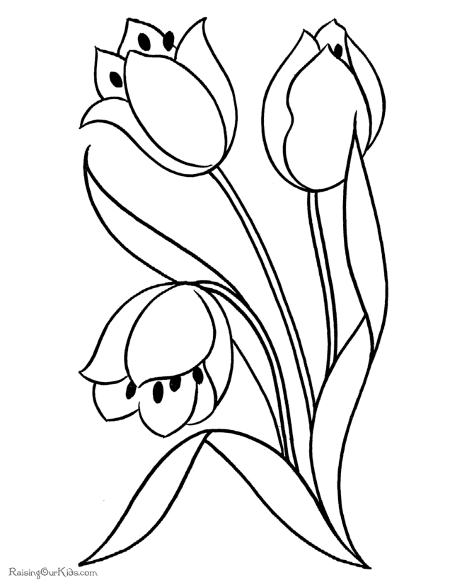 Coloring page: Tulip (Nature) #161780 - Free Printable Coloring Pages