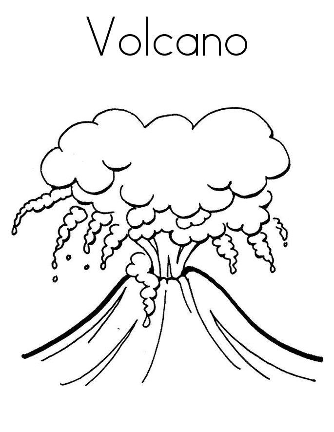 Coloring page: Volcano (Nature) #166568 - Free Printable Coloring Pages