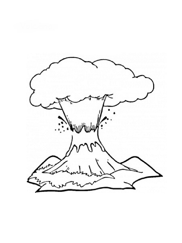 Coloring page: Volcano (Nature) #166569 - Free Printable Coloring Pages