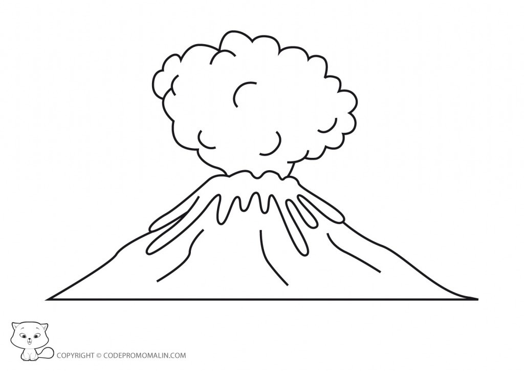 Coloring page: Volcano (Nature) #166573 - Free Printable Coloring Pages