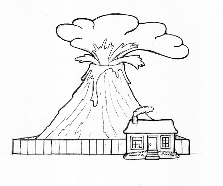 Coloring page: Volcano (Nature) #166574 - Free Printable Coloring Pages