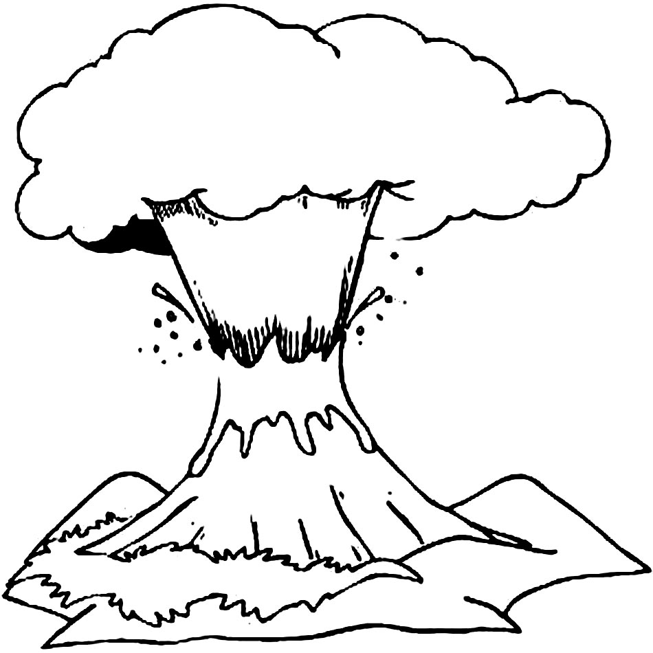 Coloring page: Volcano (Nature) #166579 - Free Printable Coloring Pages