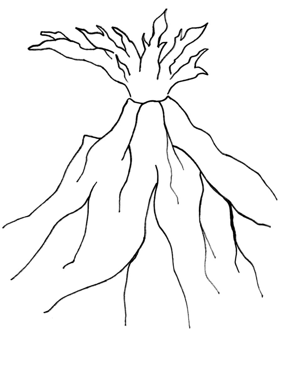 Coloring page: Volcano (Nature) #166584 - Free Printable Coloring Pages
