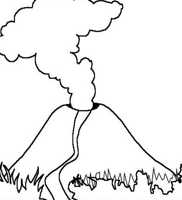 Coloring page: Volcano (Nature) #166596 - Free Printable Coloring Pages