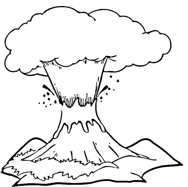 Coloring page: Volcano (Nature) #166601 - Free Printable Coloring Pages