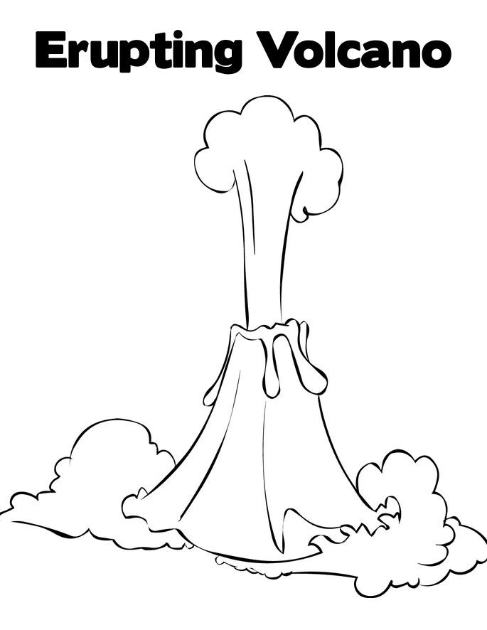 Coloring page: Volcano (Nature) #166616 - Free Printable Coloring Pages