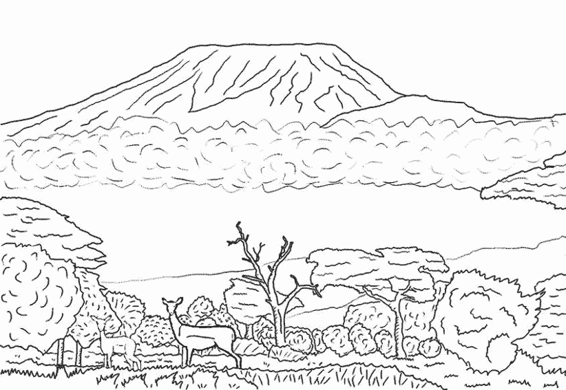 Coloring page: Volcano (Nature) #166623 - Free Printable Coloring Pages