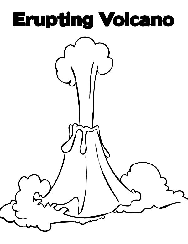 Coloring page: Volcano (Nature) #166651 - Free Printable Coloring Pages